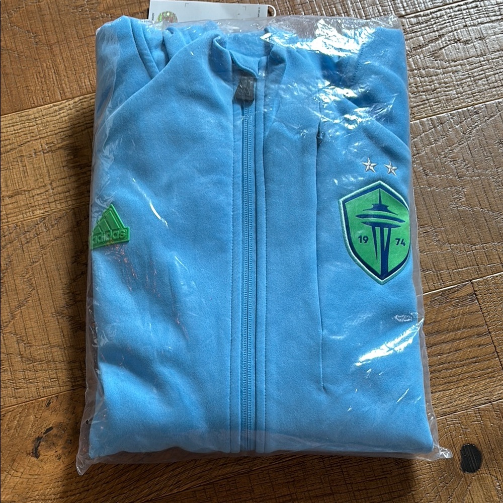 Adidas Light Blue Seattle Sounders hoodie